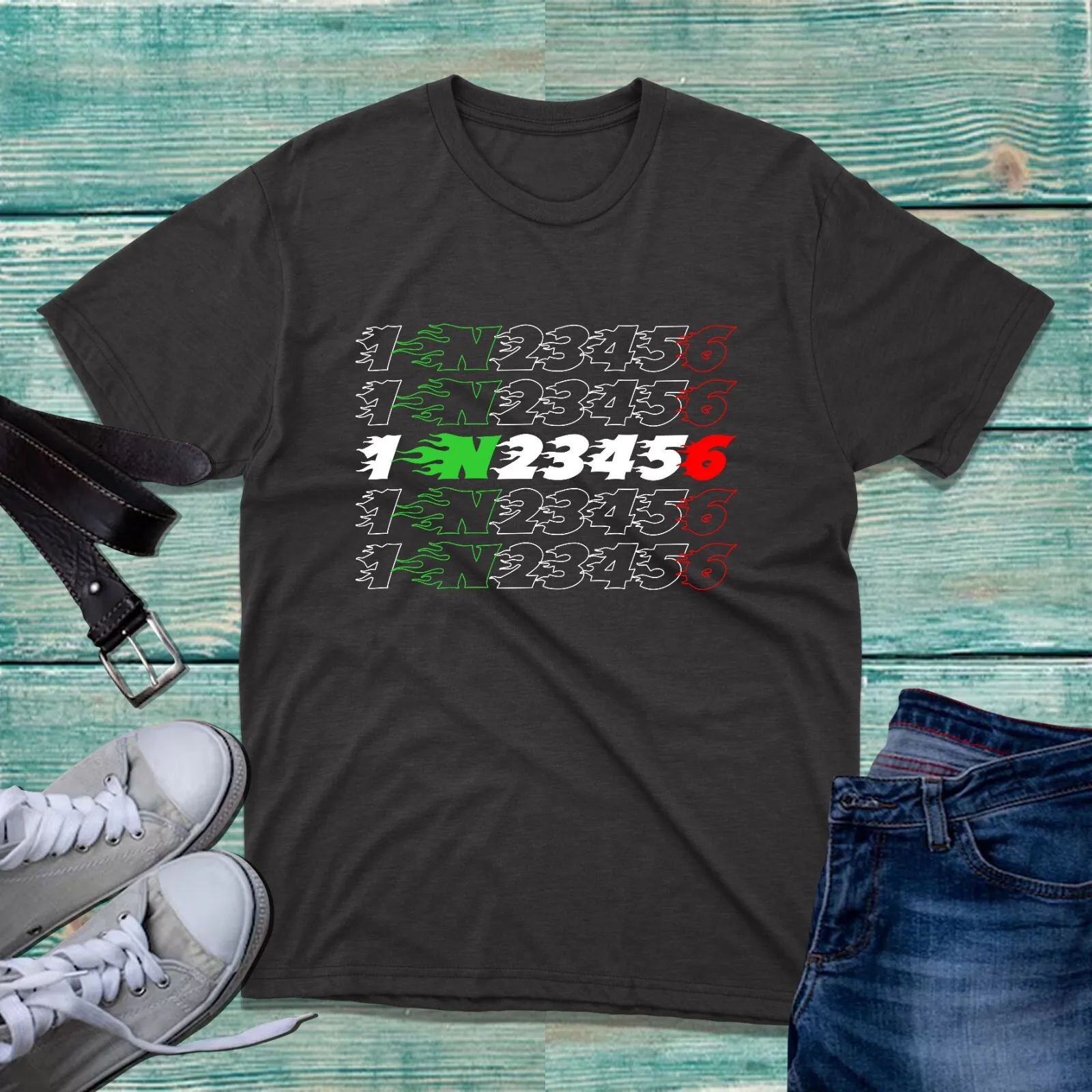 Motorcycle Gear Up Down - Camiseta Biker Gear Shift 1 N