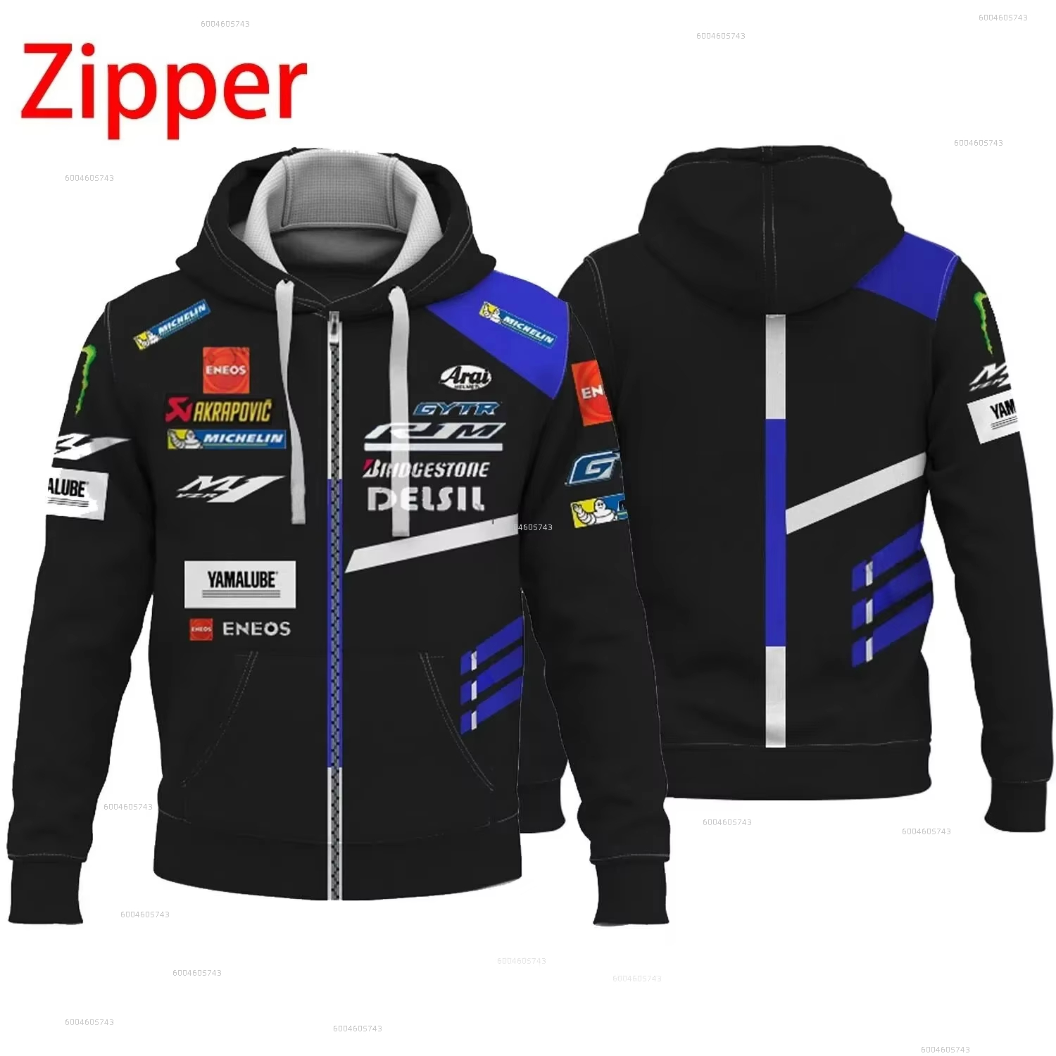 Motorcycle Gear Full Suit - Moletom Masculino Yamaha M1 Racing Suit
