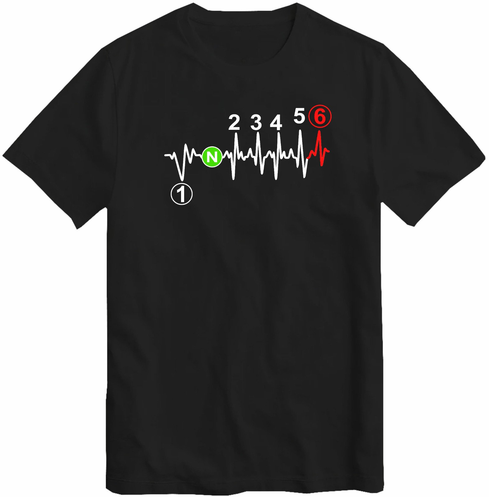 Motorcycle Gear Up Down - Camiseta de Motociclista 1N23456 com Estampa