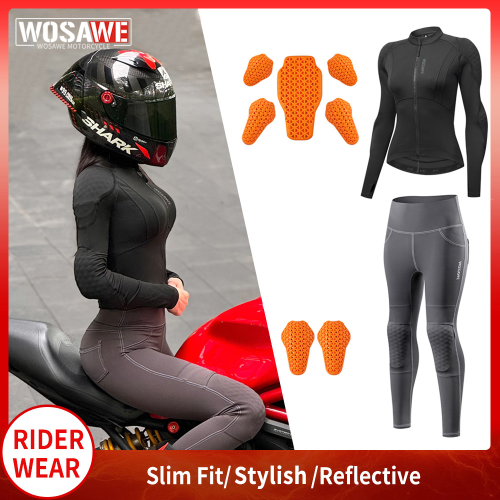 Motorcycle Gear Full Suit - Conjunto de Jaqueta e Calças para