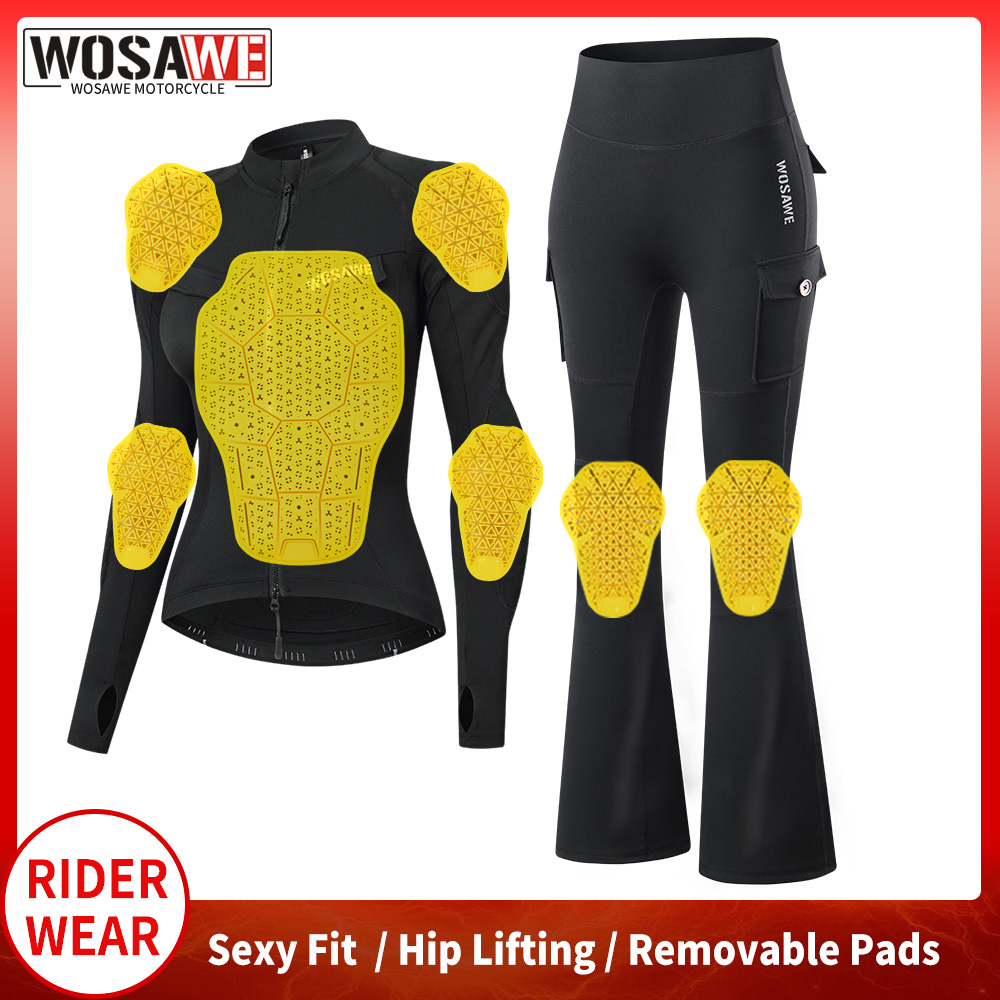 Motorcycle Gear Full Suit - Jaqueta de Motocicleta Feminina WOSAWE e