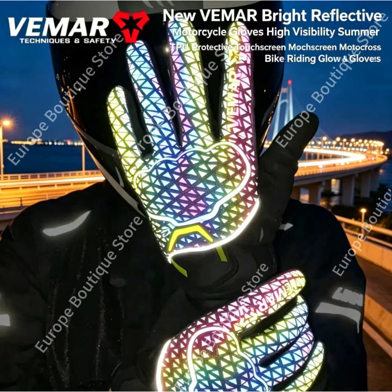 Motorcycle Gear For Summer - NOVO 2026 VEMAR Luvas de Motocicleta