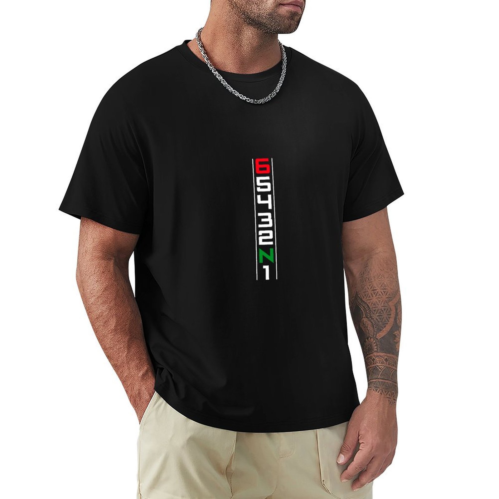 Motorcycle Gear Up Down - Camiseta Básica Leve de Manga Curta