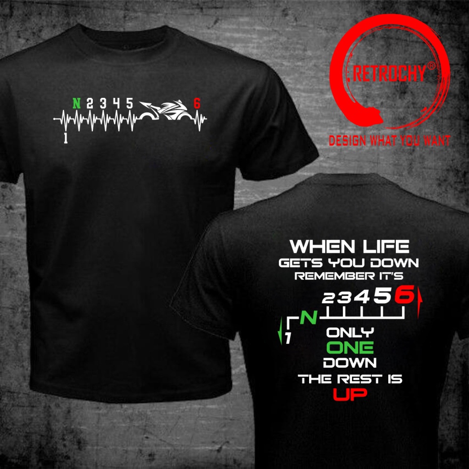 Camisa Masculina Estilosa com  - Motorcycle Gear Up Down avaliação e preço