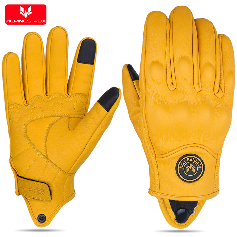 Luvas de Couro Vintage para Mo - Motorcycle Gear Fox avaliação e preço