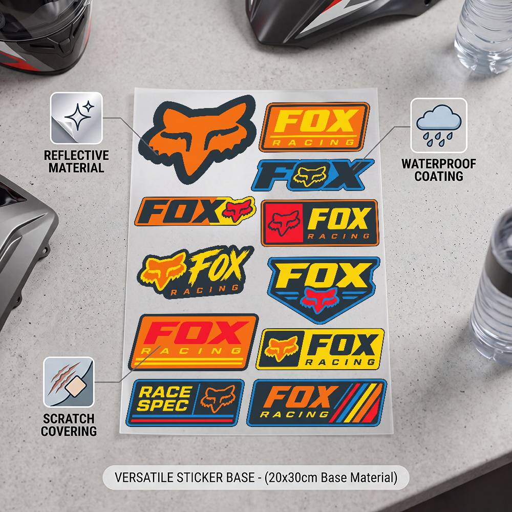 Adesivo Refletivo Impermeável  - Motorcycle Gear Fox avaliação e preço