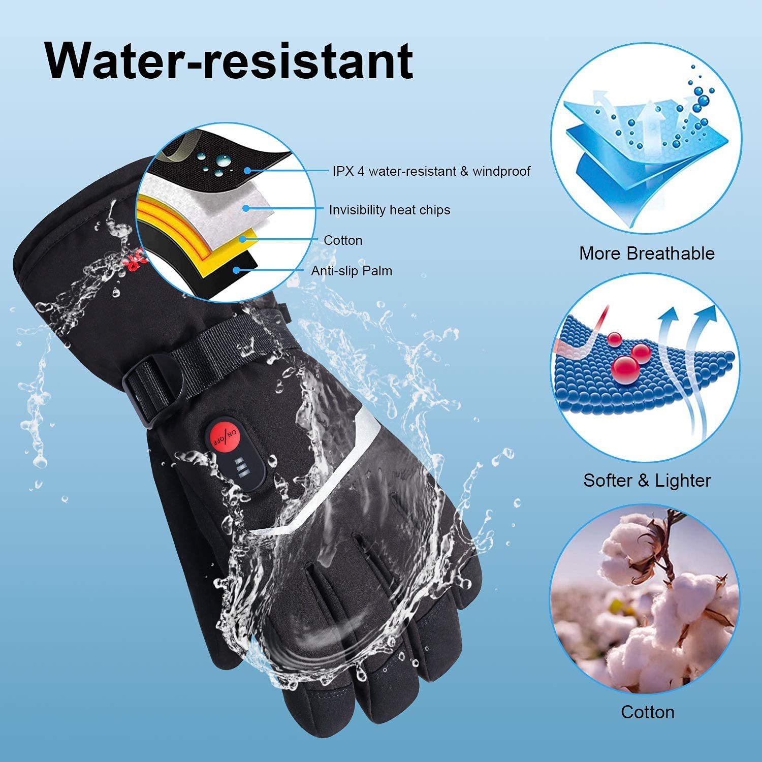 Snow cerf inverno luvas aqueci - Motorcycle Gear For Winter avaliação e preço