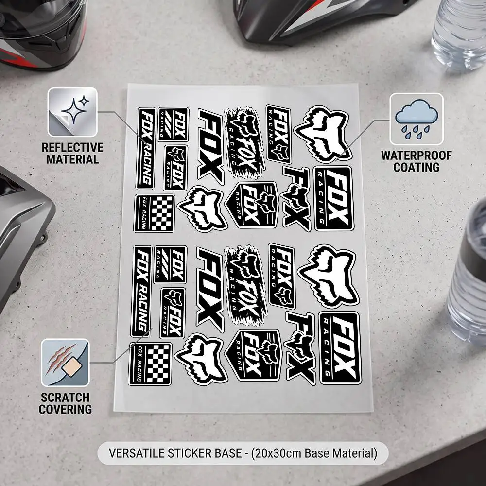 Adesivo Refletivo Impermeável  - Motorcycle Gear Fox avaliação e preço