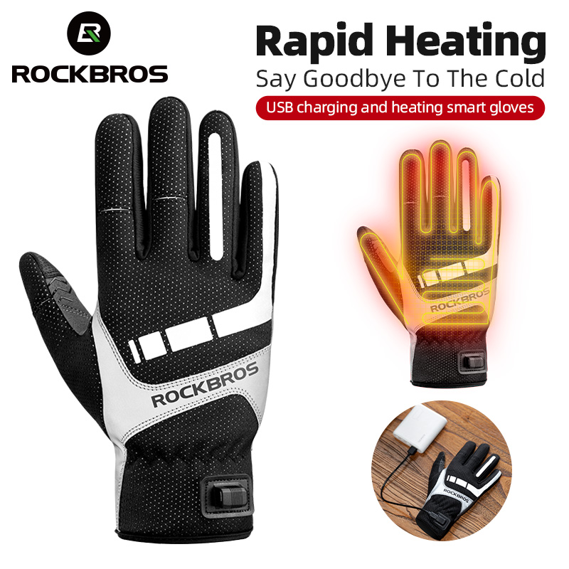 Rockbros aquecido luva de inve - Motorcycle Gear For Winter avaliação e preço